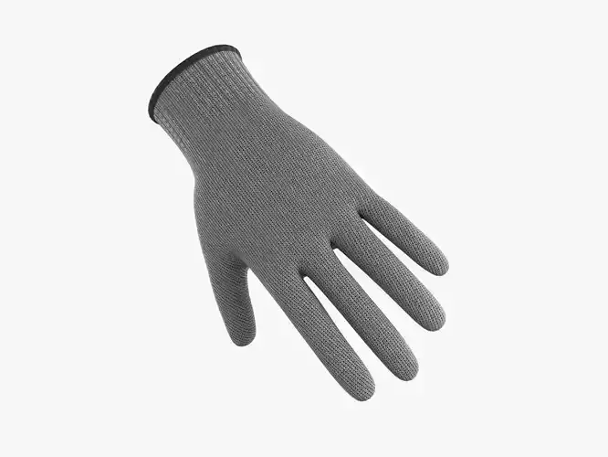 Wool Gloves Low-poly 3D model
