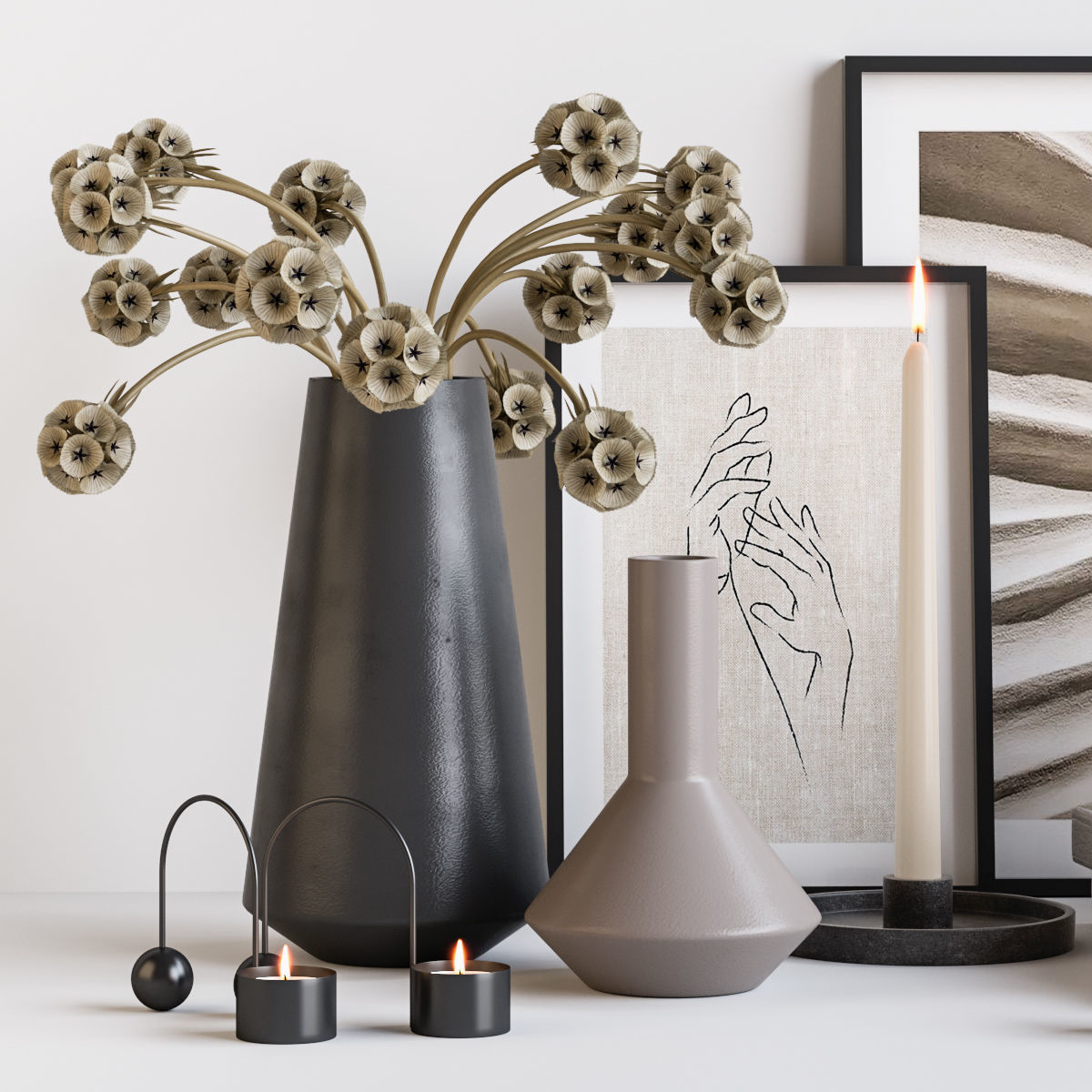 Decorative set 10 3D model_2