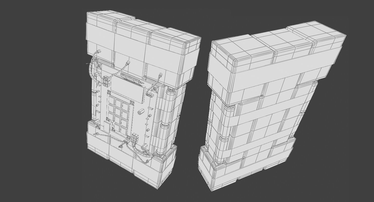 Improvised Detonation Charge C4 Low-poly 3D model_2