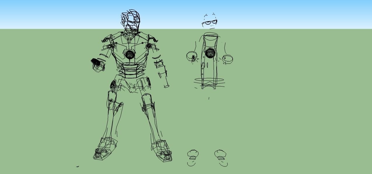 Iron man 3D model 3D model_6