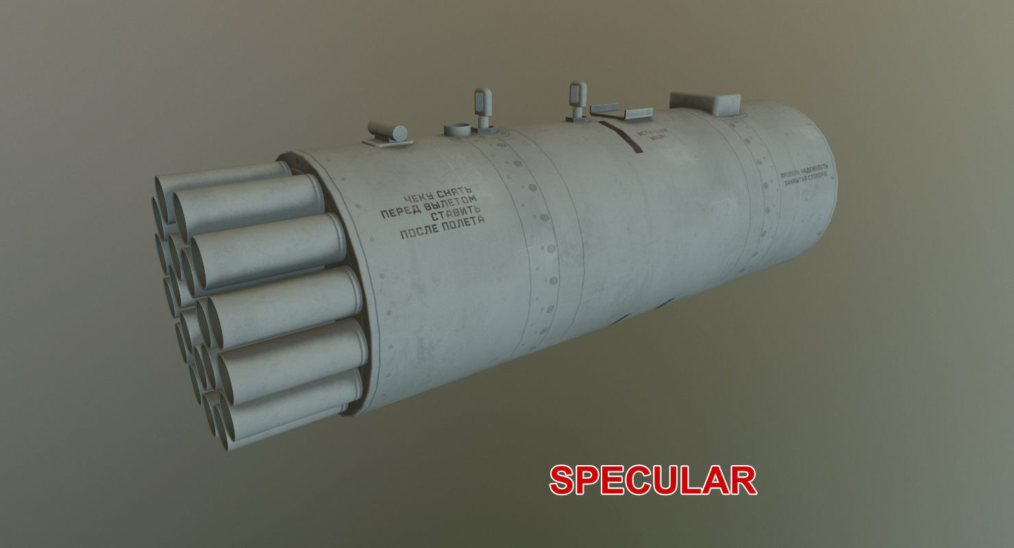 Rocket Launcher B-8V20A Low-poly 3D model_20