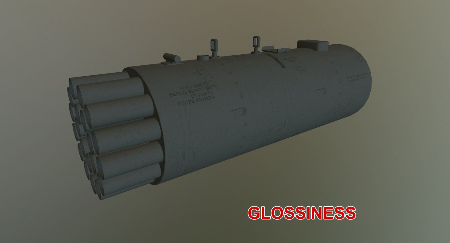 Rocket Launcher B-8V20A Low-poly 3D model_19