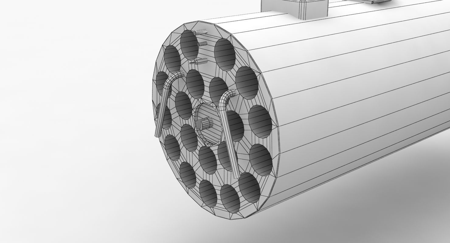 Rocket Launcher B-8V20A Low-poly 3D model_15