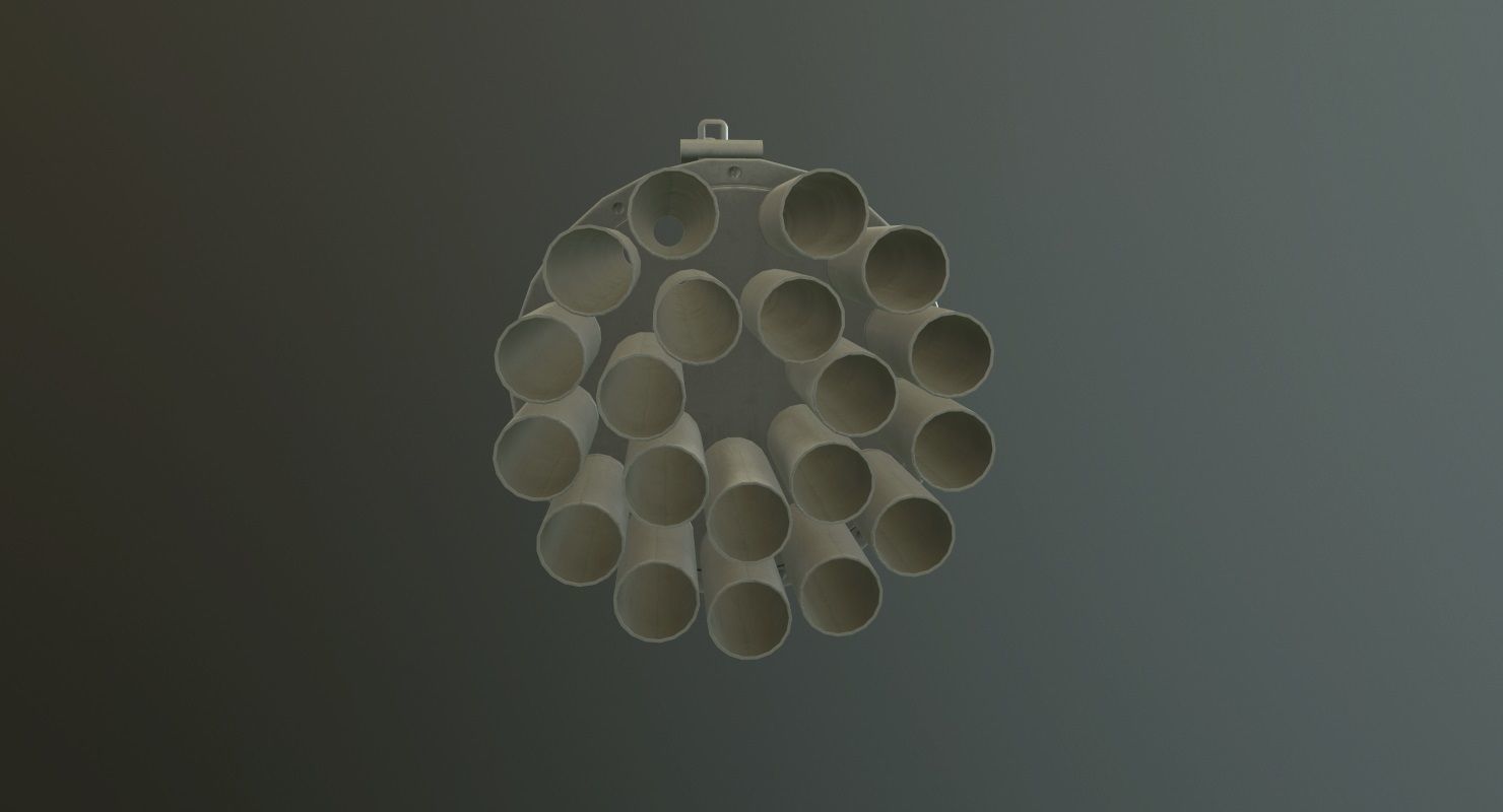Rocket Launcher B-8V20A Low-poly 3D model_4