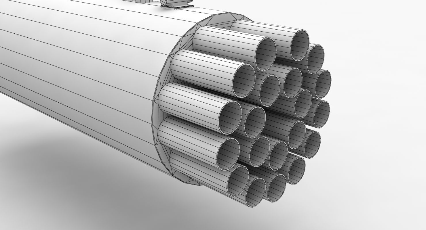 Rocket Launcher B-8V20A Low-poly 3D model_14