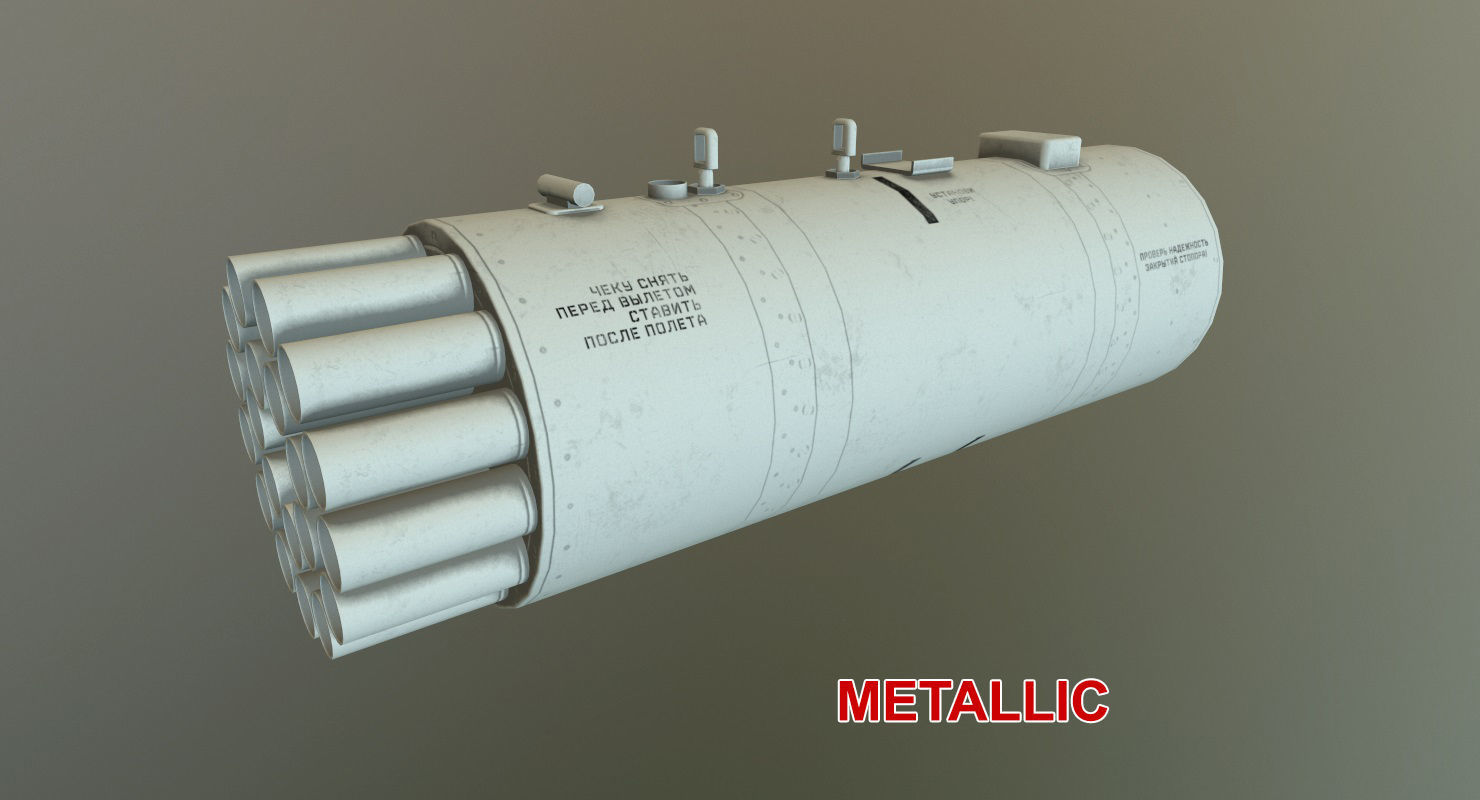 Rocket Launcher B-8V20A Low-poly 3D model_22
