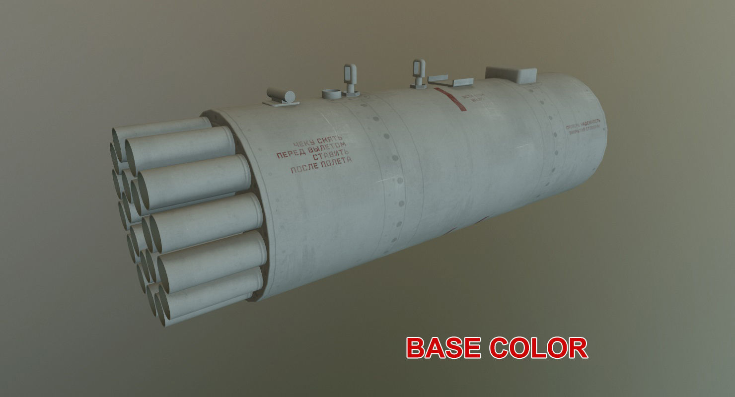 Rocket Launcher B-8V20A Low-poly 3D model_21
