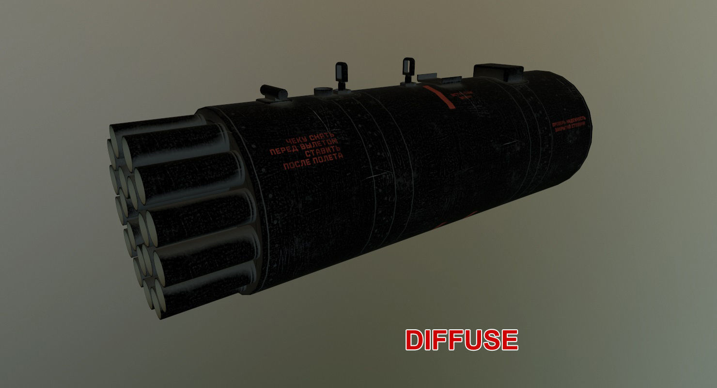 Rocket Launcher B-8V20A Low-poly 3D model_18