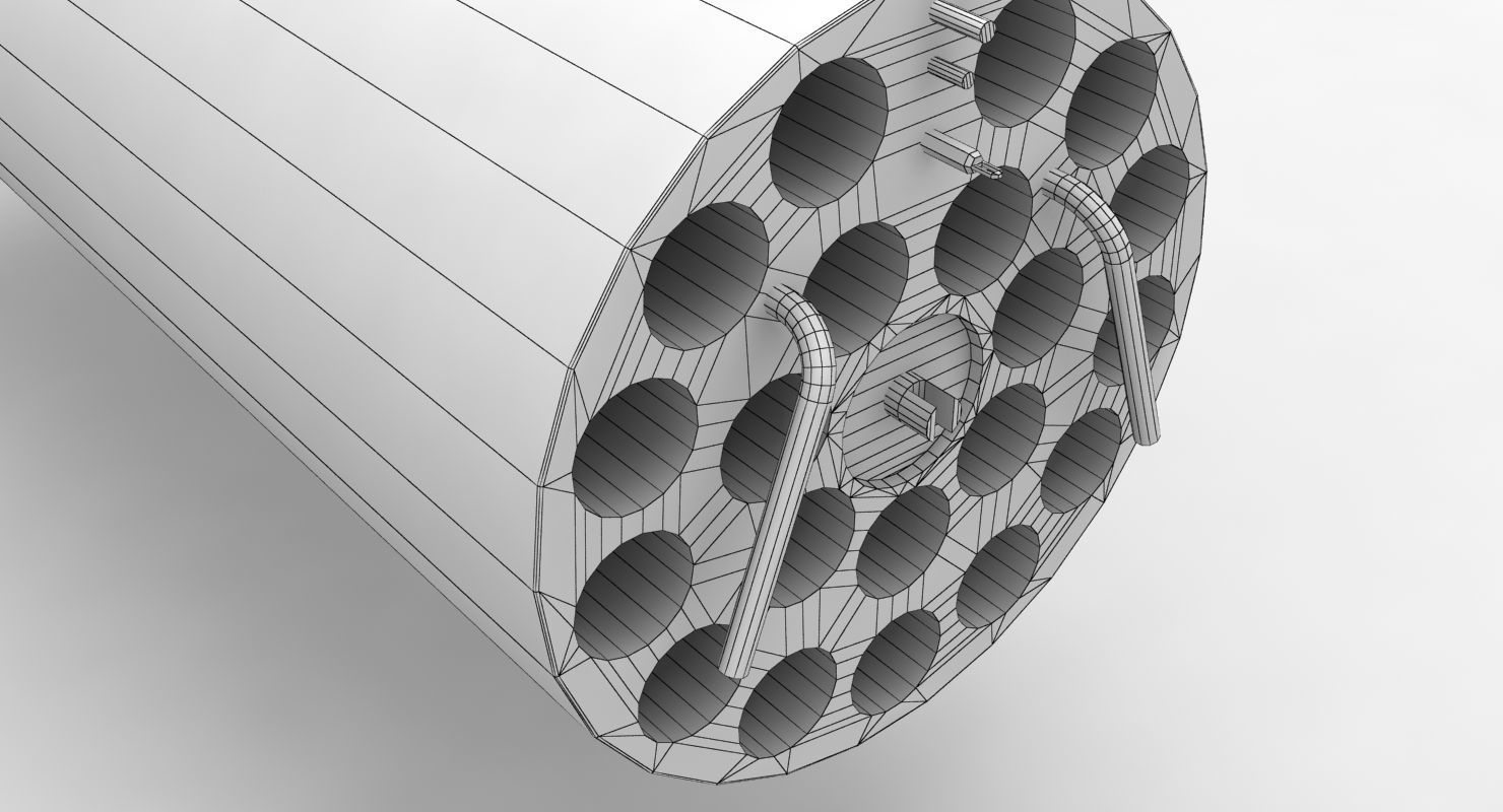 Rocket Launcher B-8V20A Low-poly 3D model_17