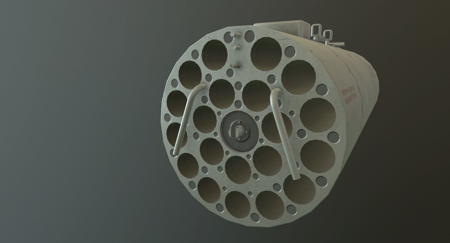 Rocket Launcher B-8V20A Low-poly 3D model_8