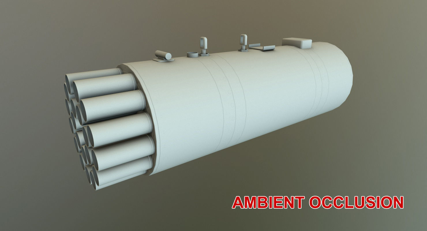Rocket Launcher B-8V20A Low-poly 3D model_24