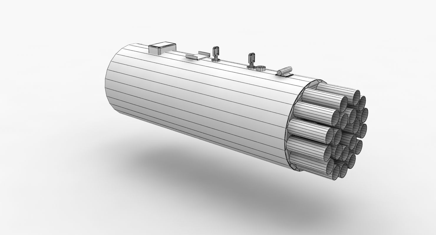 Rocket Launcher B-8V20A Low-poly 3D model_13
