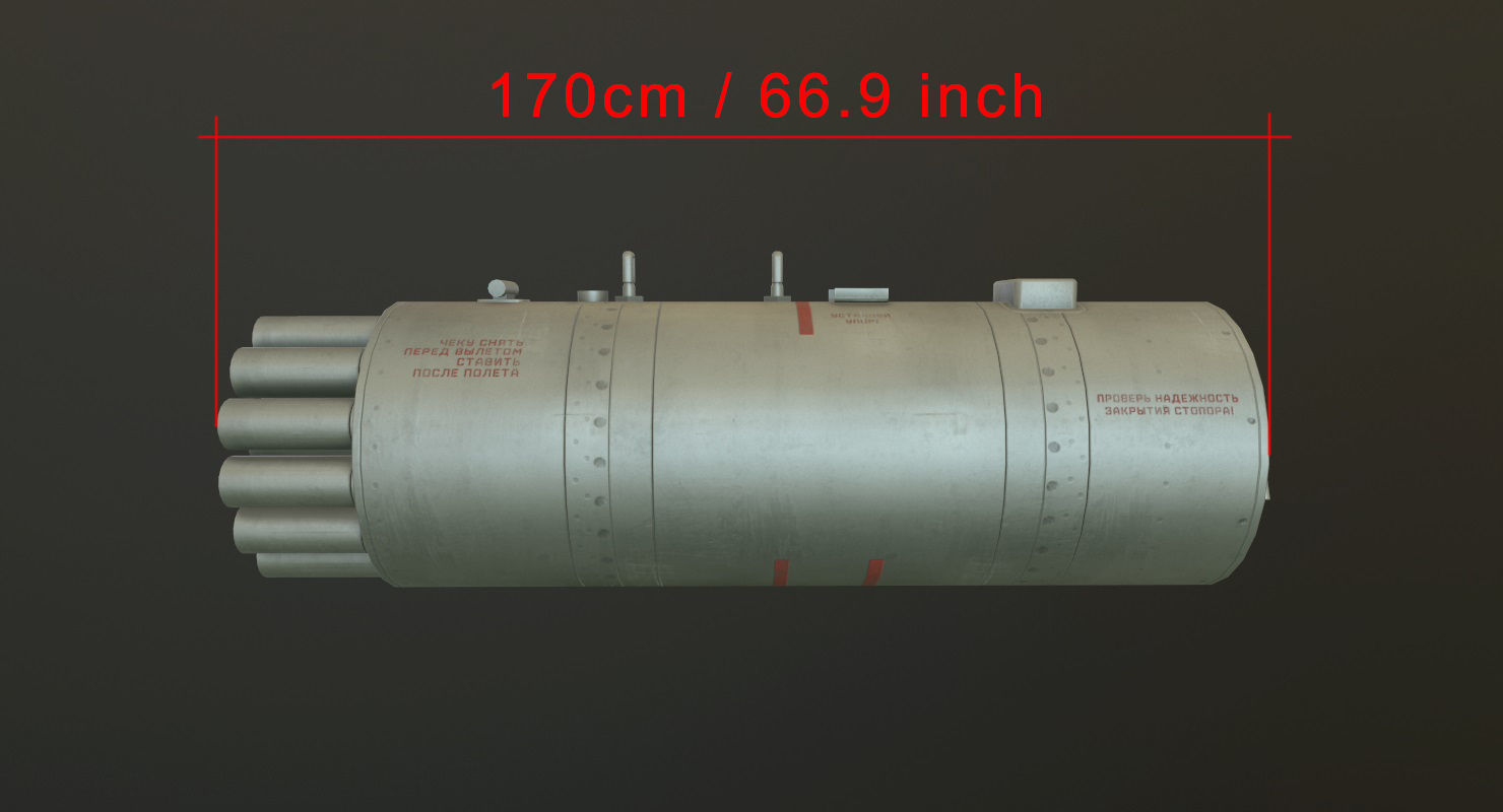 Rocket Launcher B-8V20A Low-poly 3D model_10