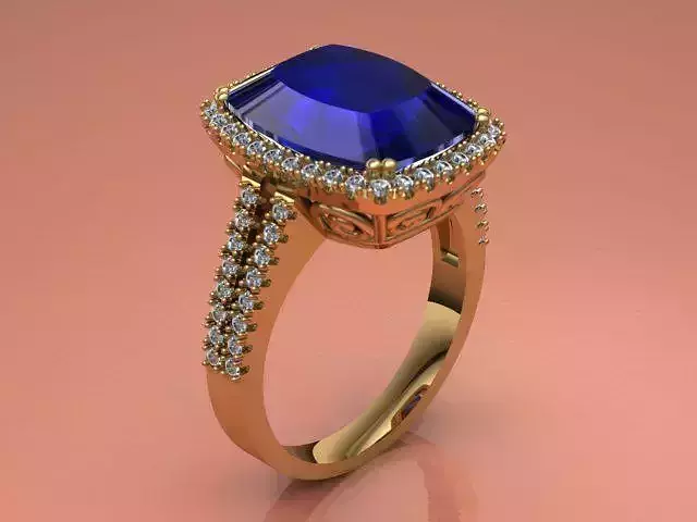 Sapphire ring for ladies