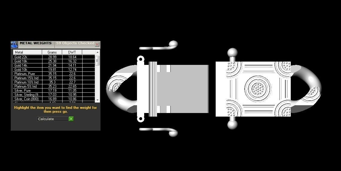 chain bracelets 12 3D print model_10