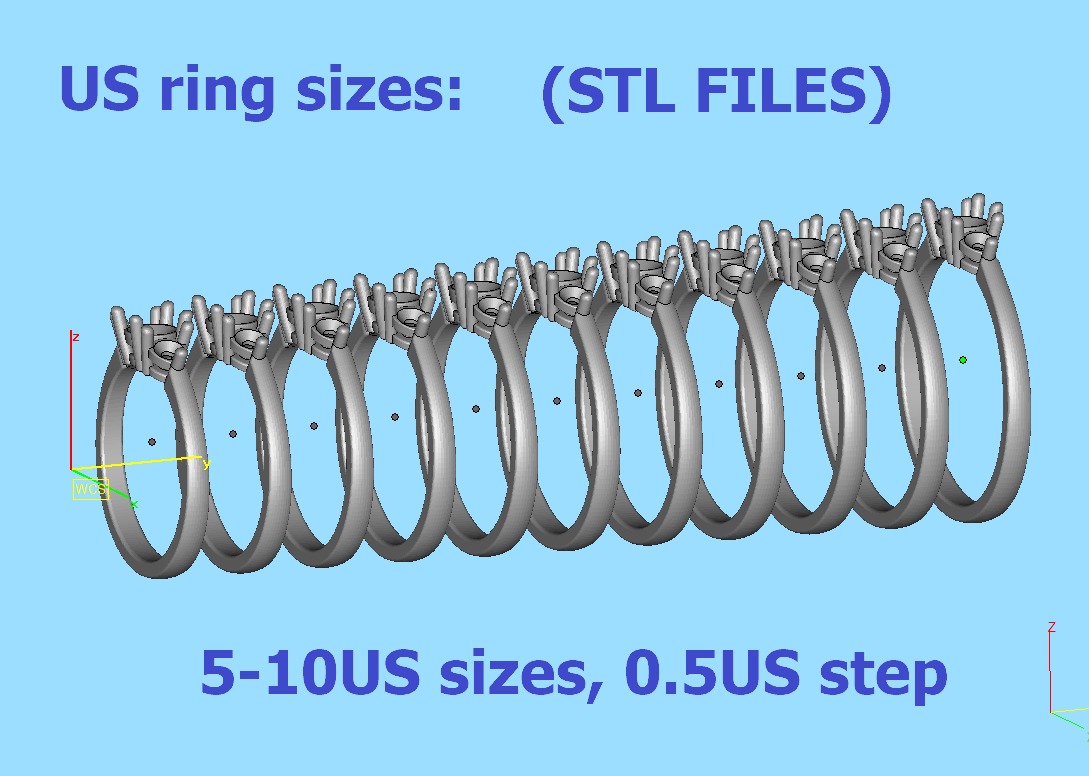 Three Stone Diamond ring printable 3dmodel N10344 3D print model 3D print model_10