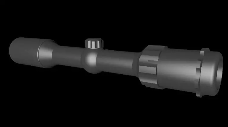 Scope Veber huntsman rifle 3D model_0