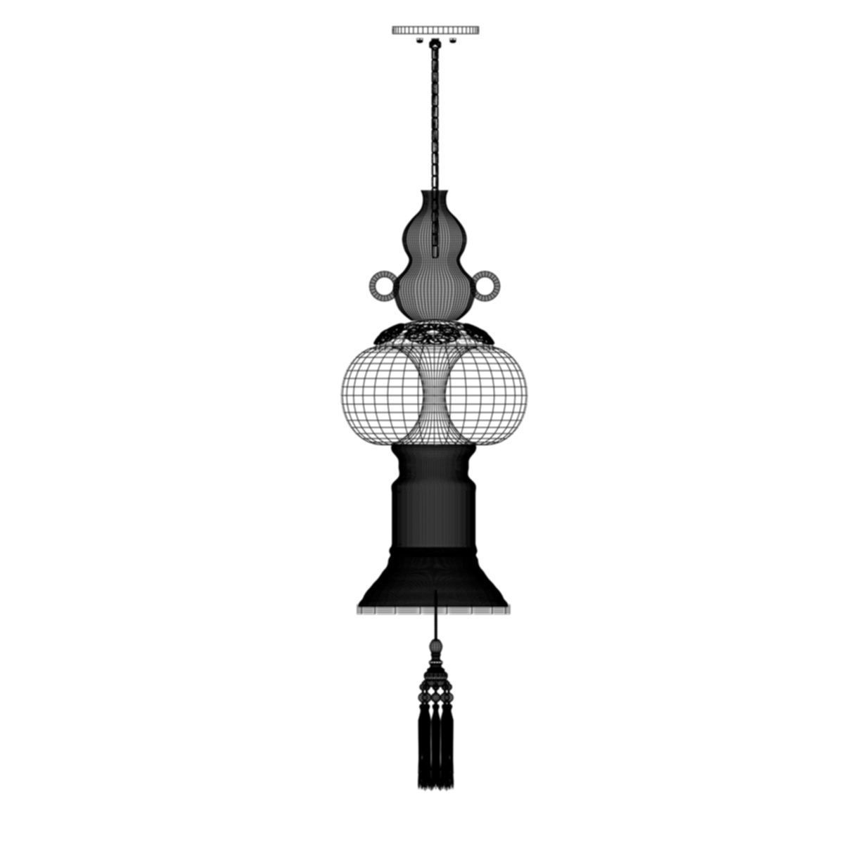Chinese Palace Lantern 3D model_5