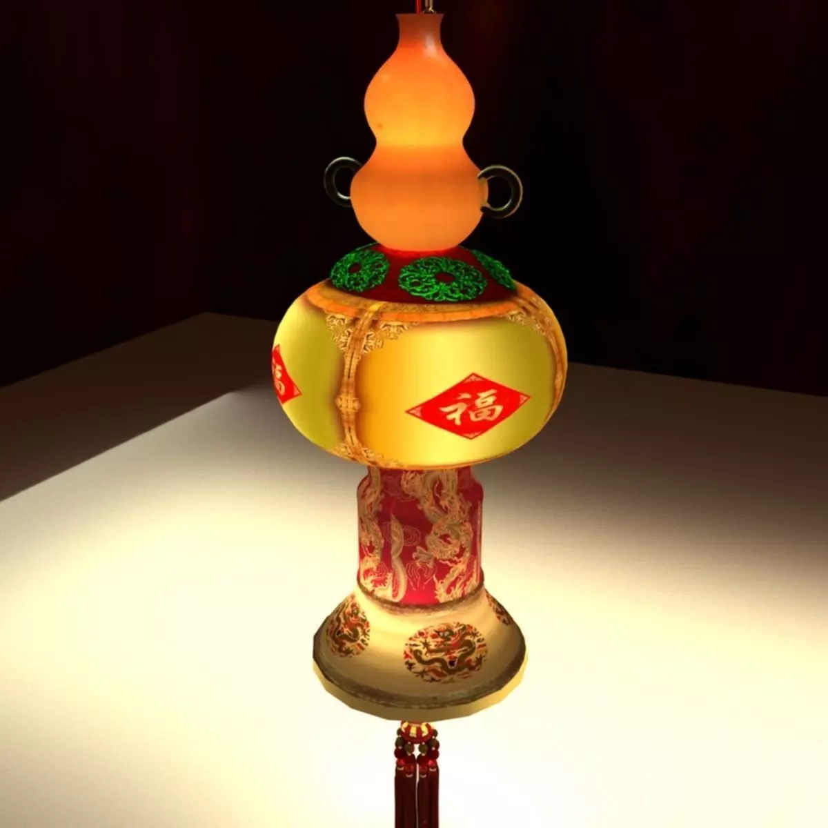 Chinese Palace Lantern 3D model_0