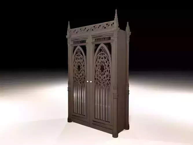 Gothic cabinet Free 3D model