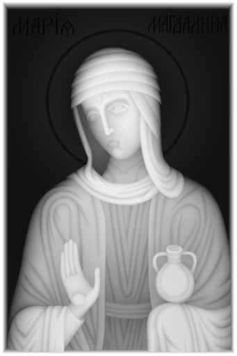 Orthodox Christian Icon of Saint Mary Magdalene 3D print model_3