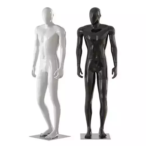 Faceless male mannequin 32 3D model