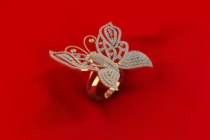 Batterfly Diamond Ring