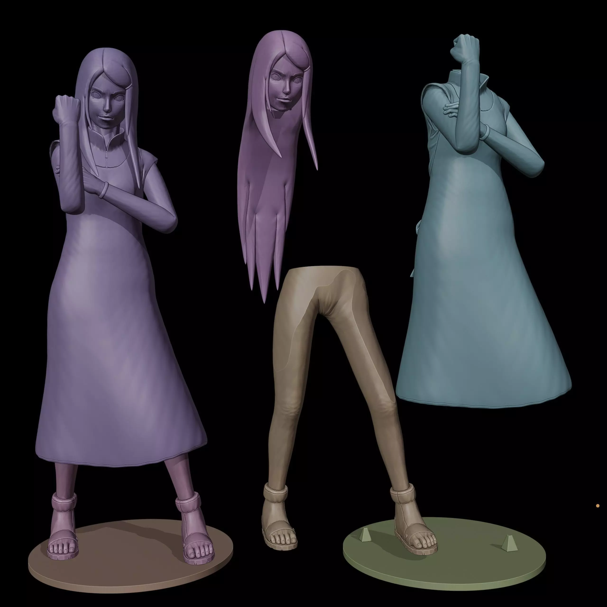 Kushina Uzumaki from Naruto 3D print model_12