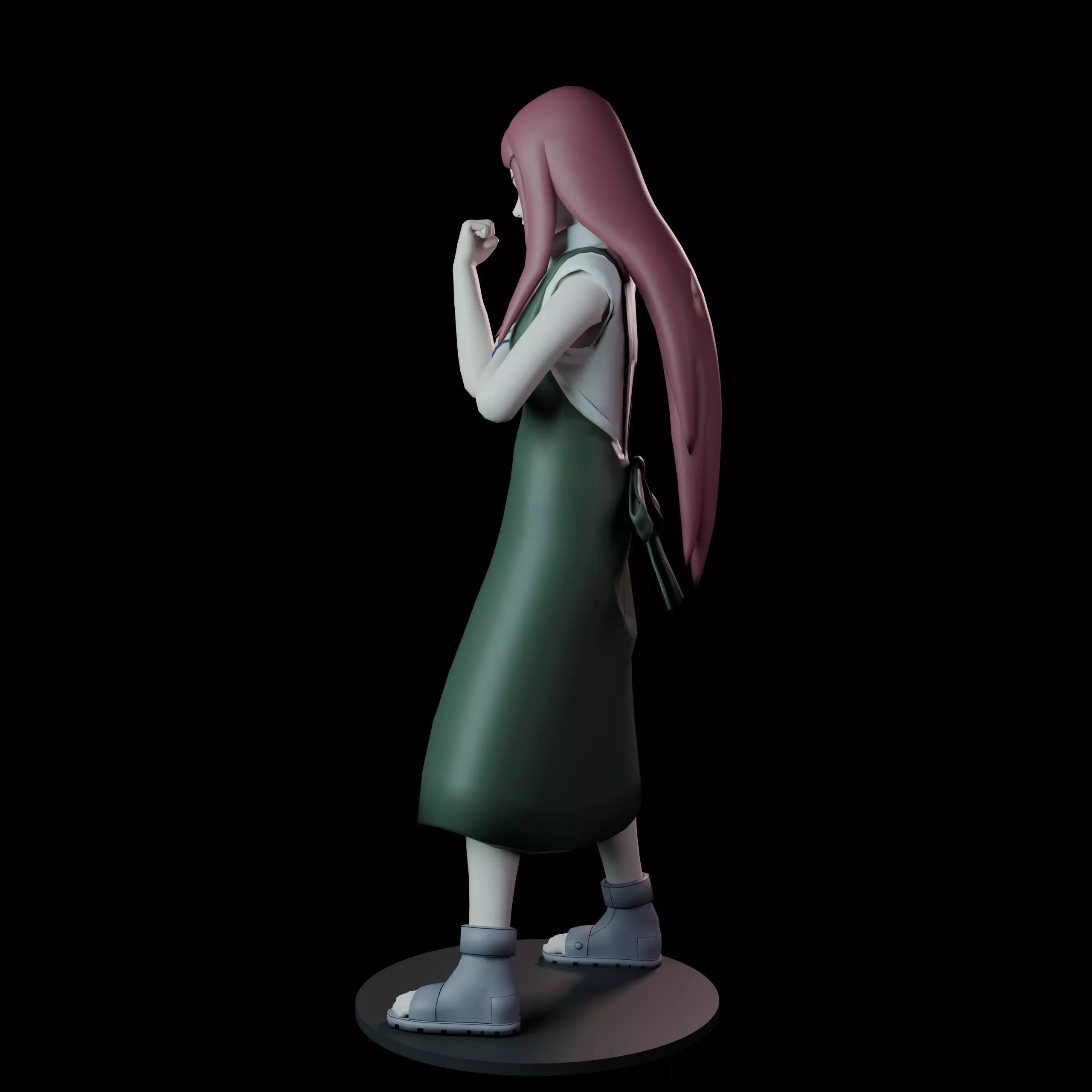 Kushina Uzumaki from Naruto 3D print model_4