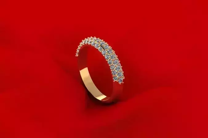 C3D233R ring with diamonds