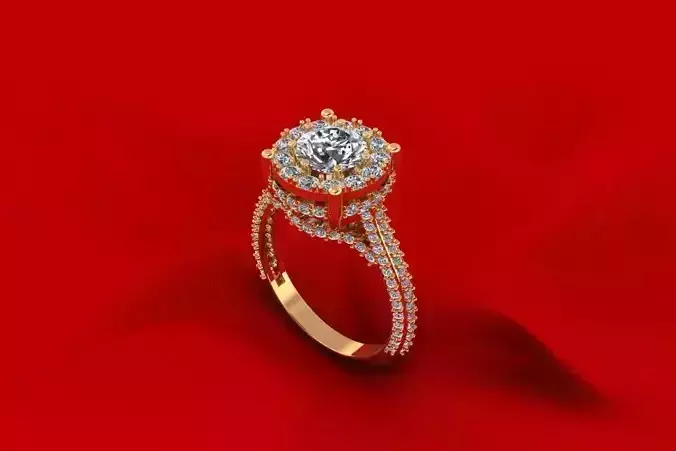 C3D255R diamond engagement ring