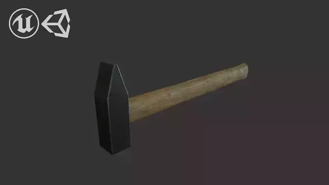 Wooden hammer - PBR 