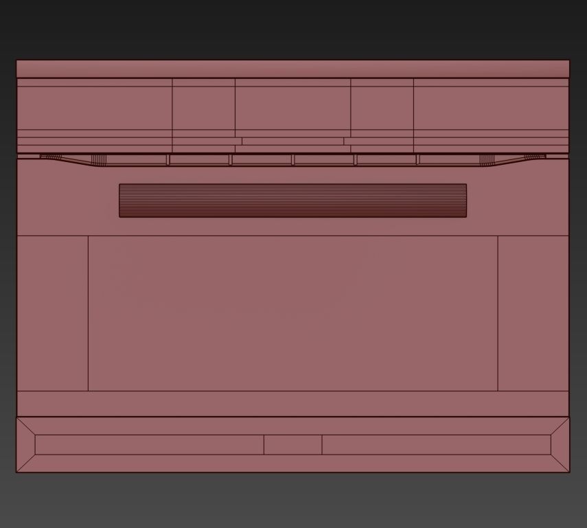 Miele set oven with microwave and coffee maker 3D model_7