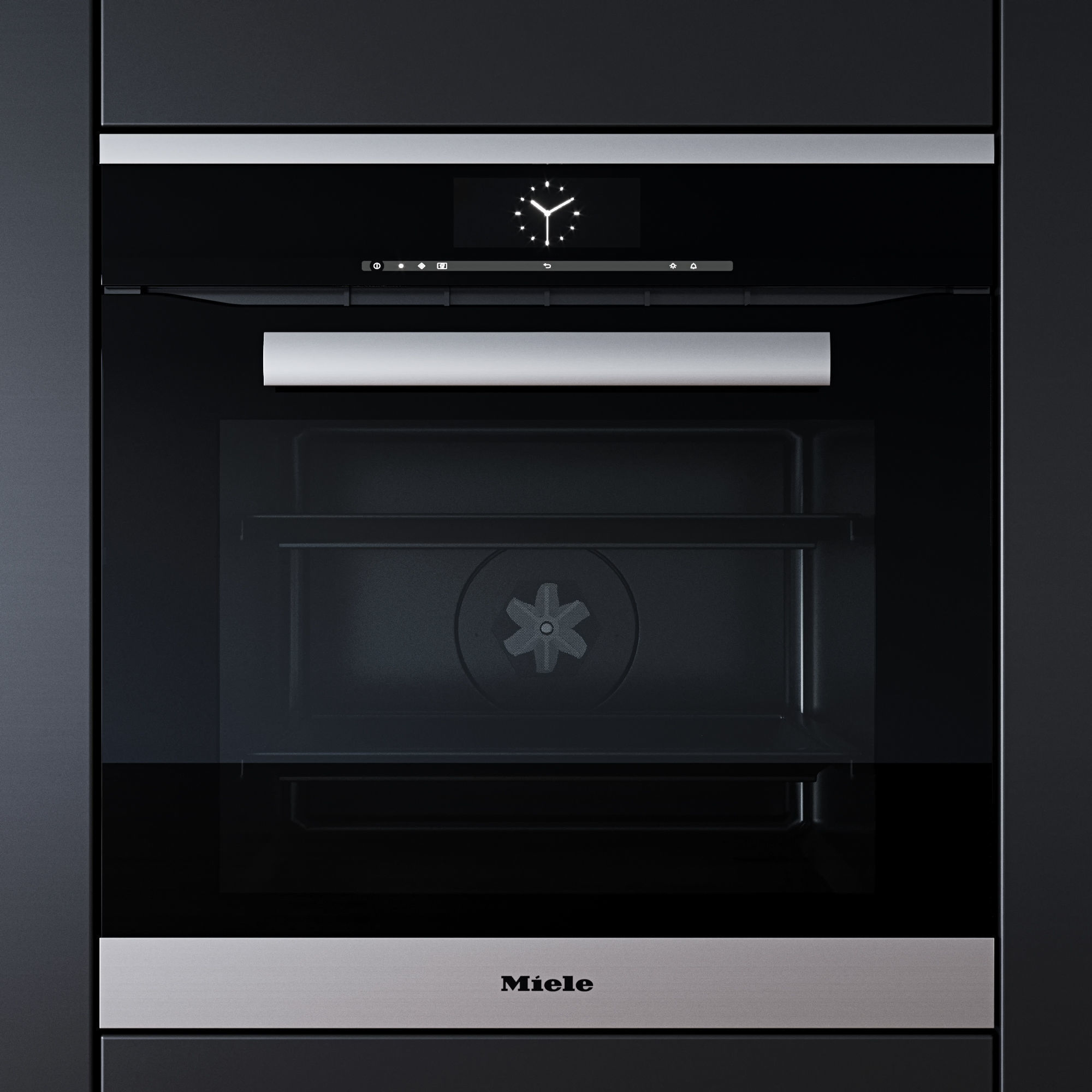 Miele set oven with microwave and coffee maker 3D model_5