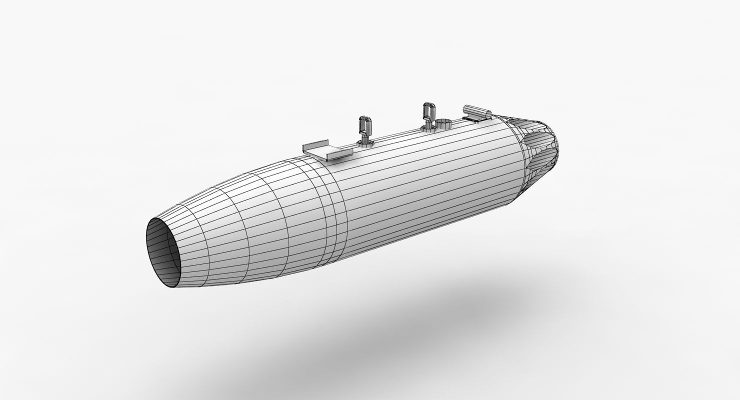 Rocket Launcher UB-16-57 Low-poly 3D model_11