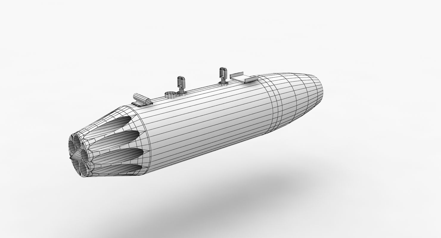 Rocket Launcher UB-16-57 Low-poly 3D model_10