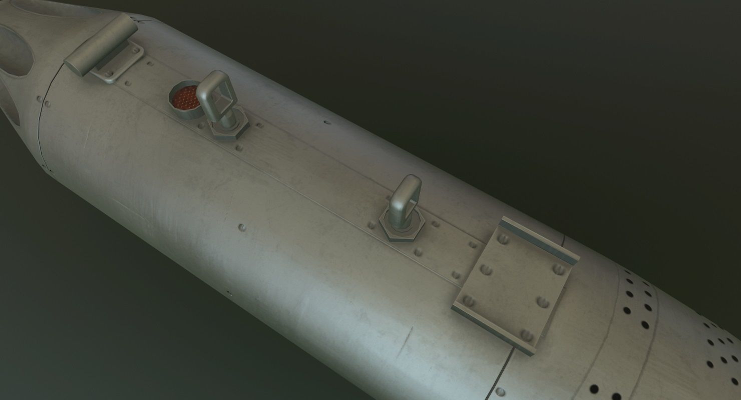 Rocket Launcher UB-16-57 Low-poly 3D model_8