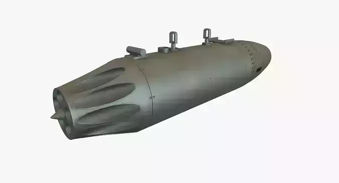 Rocket Launcher UB-16-57 Low-poly 3D model