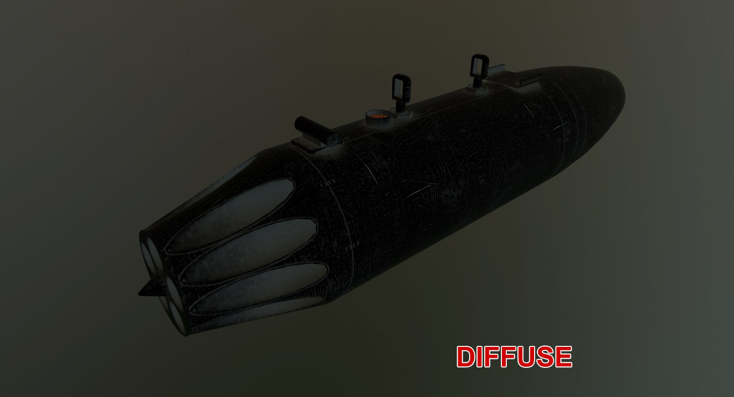 Rocket Launcher UB-16-57 Low-poly 3D model_17