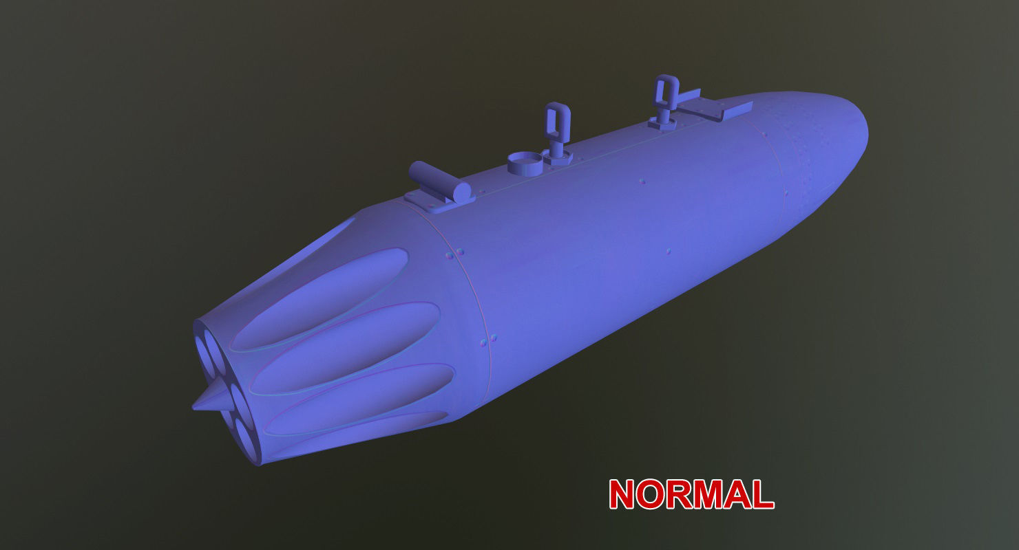 Rocket Launcher UB-16-57 Low-poly 3D model_24