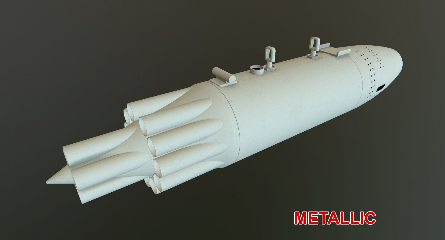 Rocket Launcher UB-16-57KV Low-poly 3D model_21