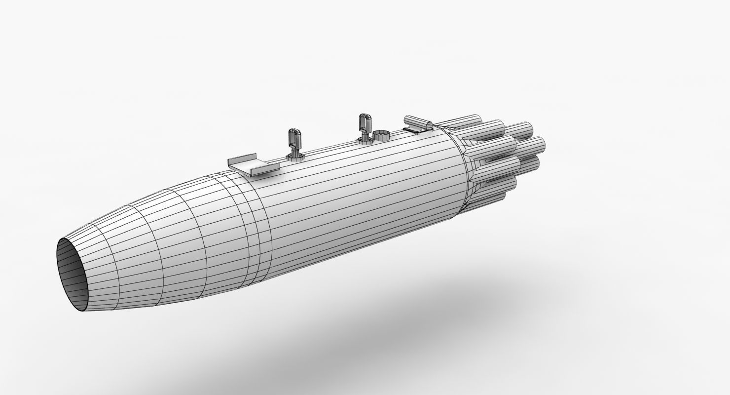 Rocket Launcher UB-16-57KV Low-poly 3D model_12