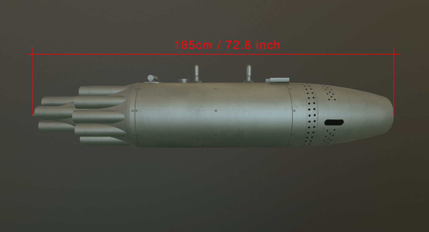 Rocket Launcher UB-16-57KV Low-poly 3D model_9