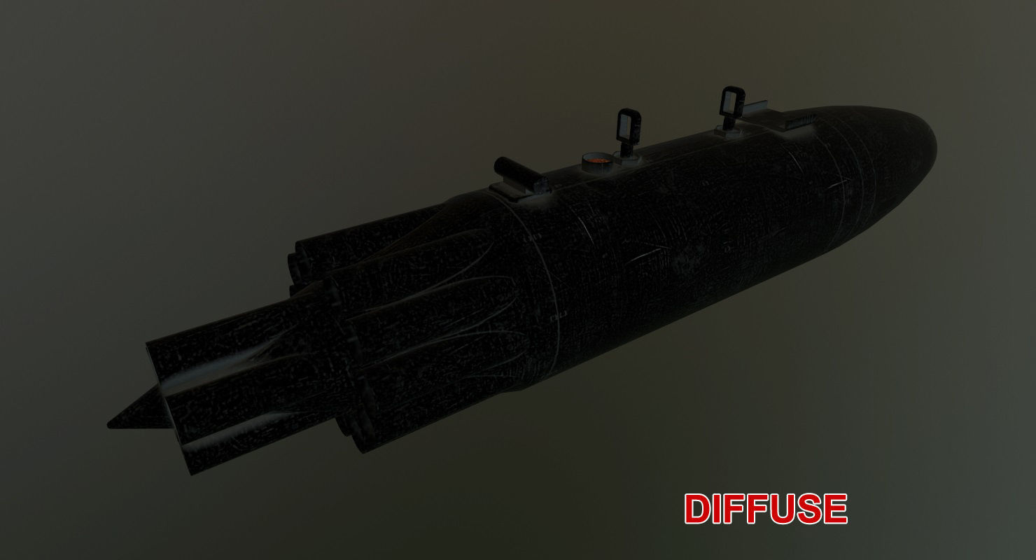 Rocket Launcher UB-16-57KV Low-poly 3D model_17