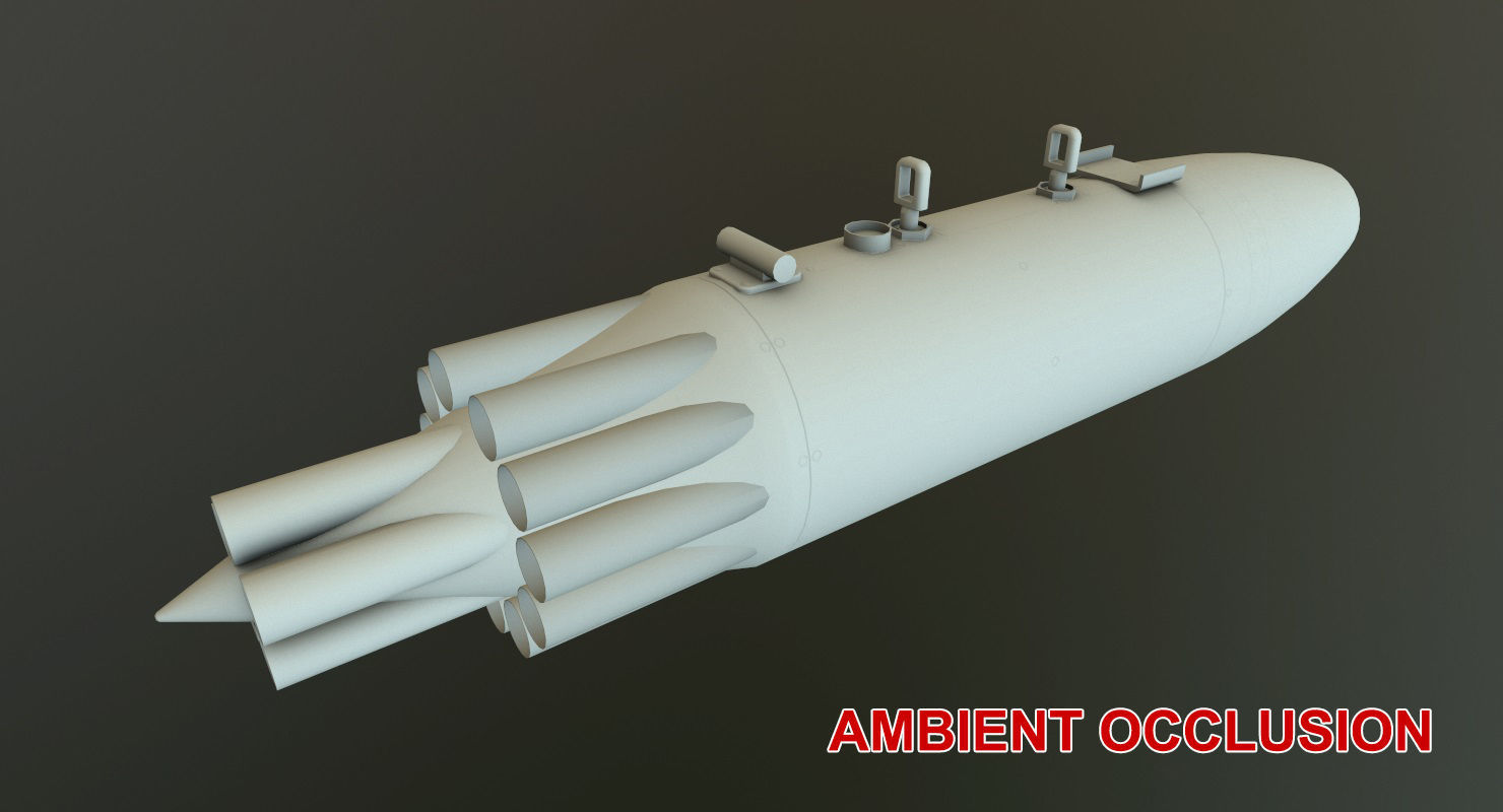 Rocket Launcher UB-16-57KV Low-poly 3D model_23