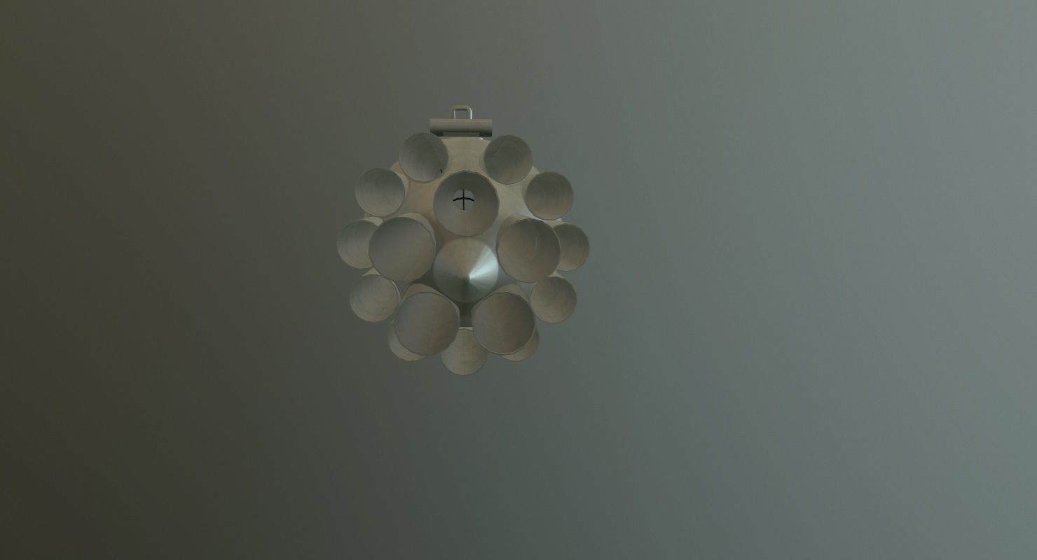 Rocket Launcher UB-16-57KV Low-poly 3D model_3