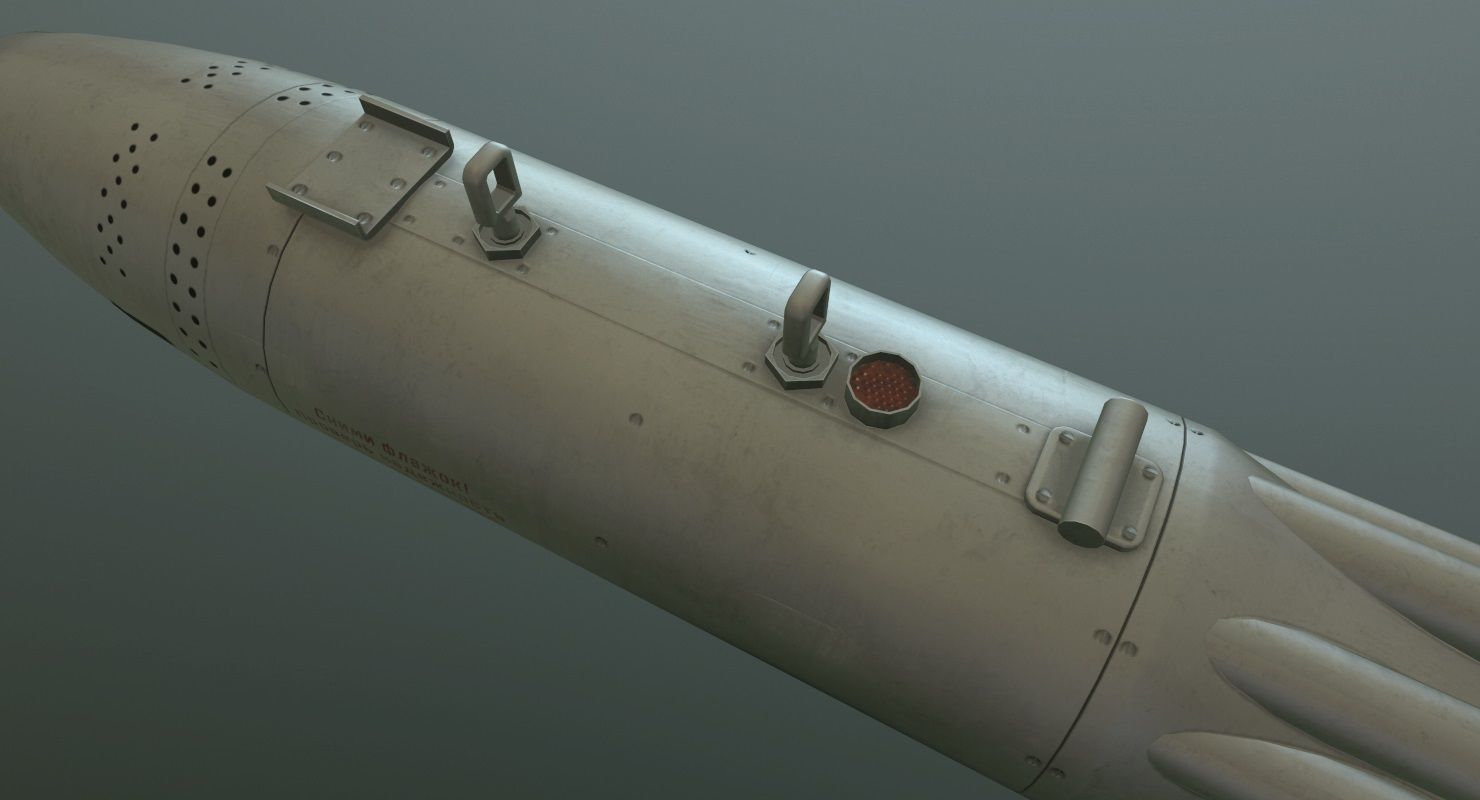 Rocket Launcher UB-16-57KV Low-poly 3D model_5