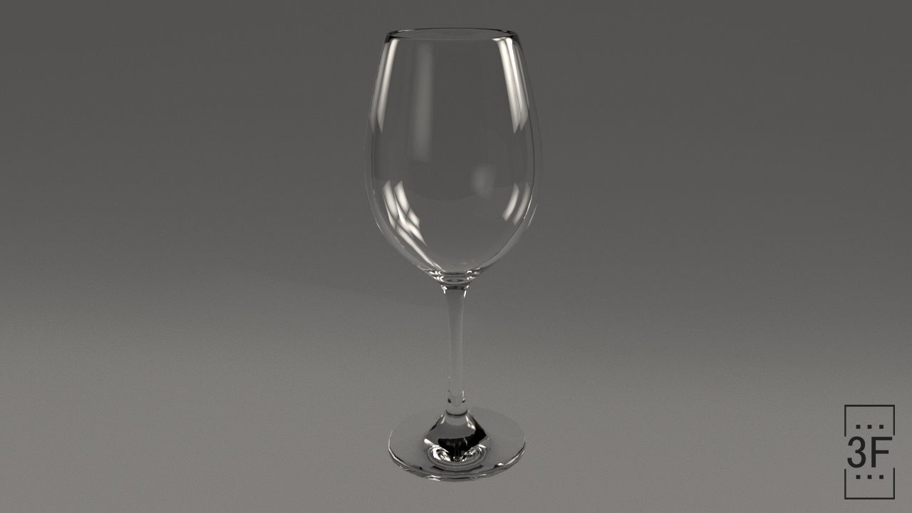 Glass Cup 3D model_6