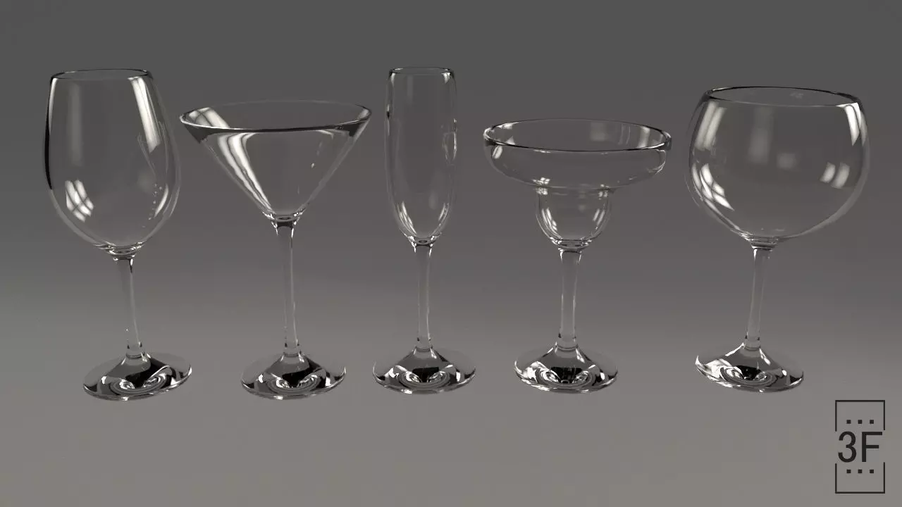 Glass Cup 3D model_0