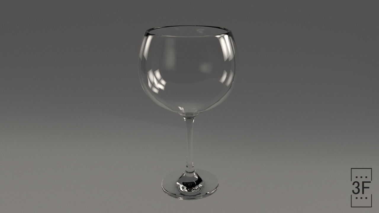Glass Cup 3D model_10